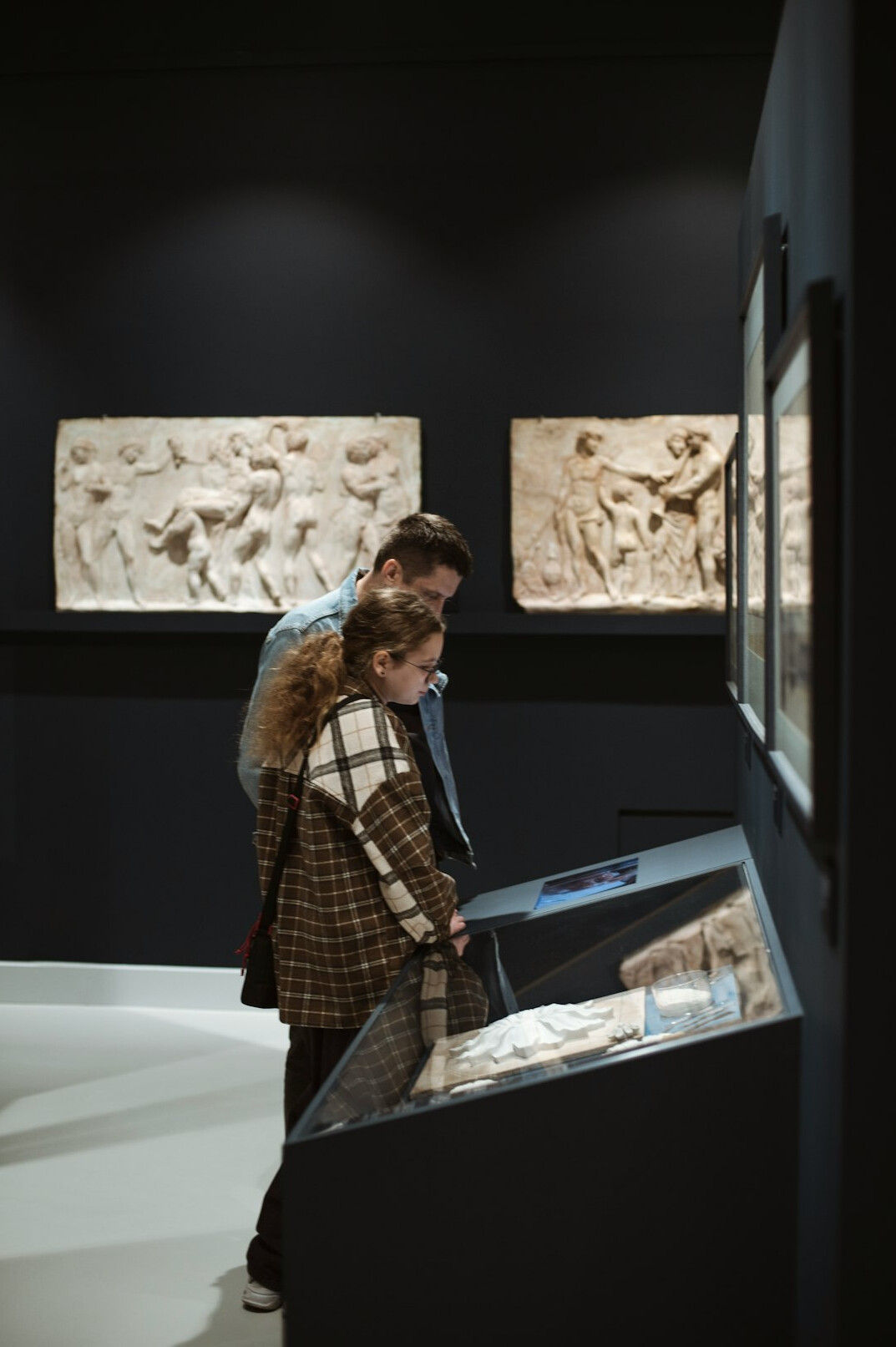 historian examining artifacts