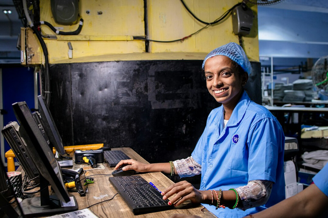 engineer working on computer